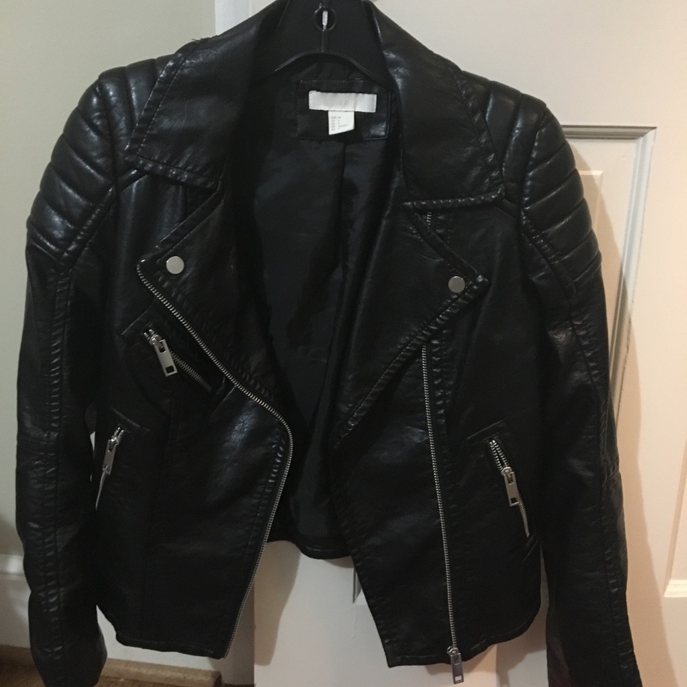 Faux leather jacket